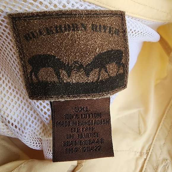 Buckhorn River Button Up Shirt Men's‎ 3XL Short Sleeve Vented Fishing BoxC - Picture 7 of 10